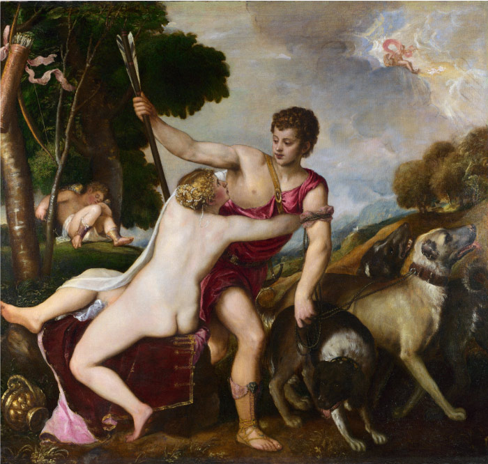提香（Titian）高清作品 -《Venus and Adonis》（014）