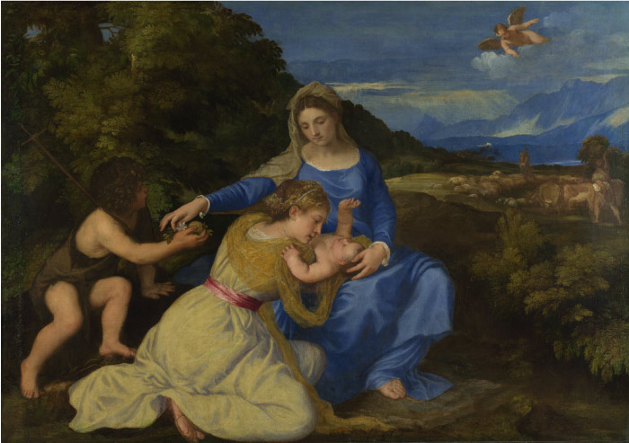 提香（Titian）高清作品--《Madonna-Aldobrandini》（006）