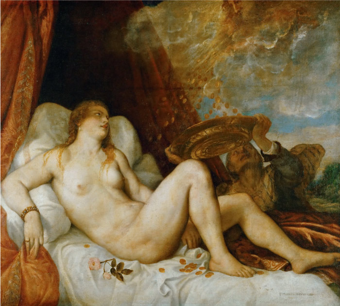 提香（Titian）高清作品--《达娜厄（维也纳版）》（026）