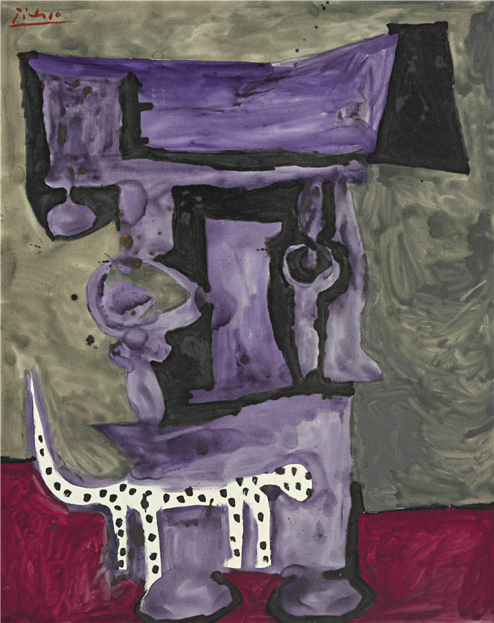 巴勃罗·毕加索（Pablo Picasso）高清作品下载-《达尔马提亚狗》（084）