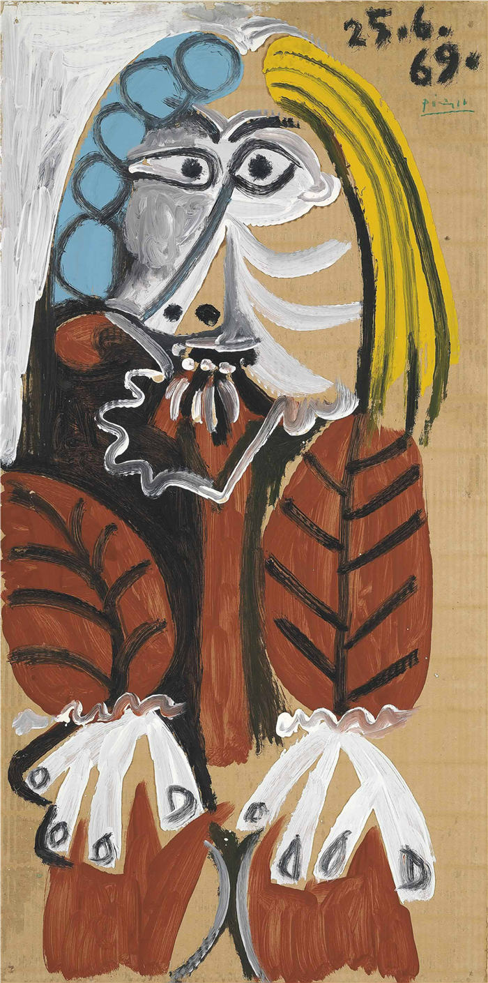 巴勃罗·毕加索（Pablo Picasso）高清作品下载-抽象人物肖像（128）