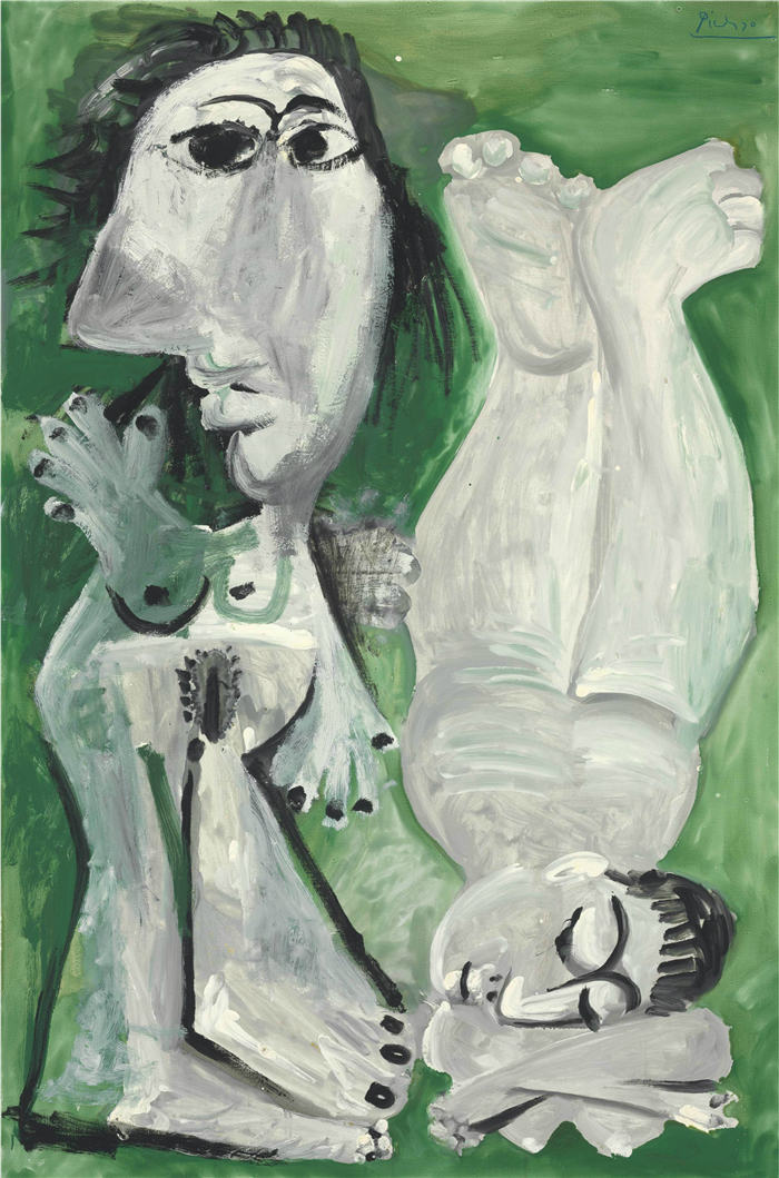巴勃罗·毕加索（Pablo Picasso）高清作品下载-《灵感女神画像》（114）