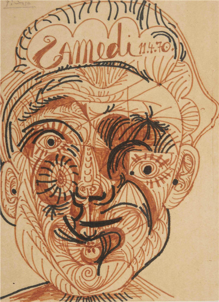 巴勃罗·毕加索（Pablo Picasso）高清作品下载-人物头像（101）