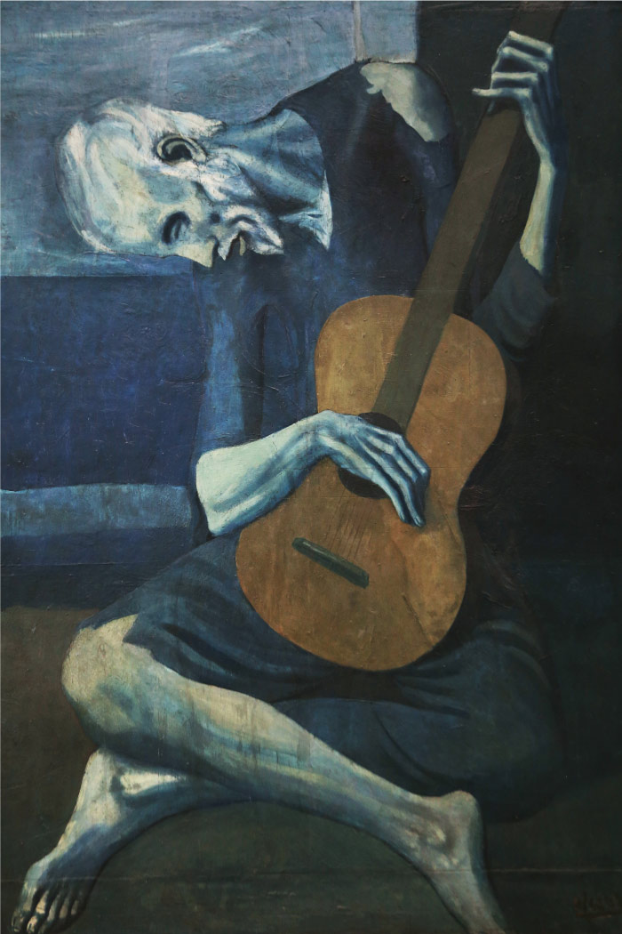 巴勃罗·毕加索（Pablo Picasso）超清作品下载-《老盲人吉他手》