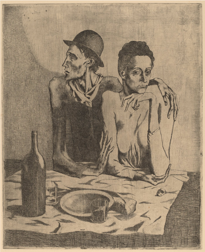 巴勃罗·毕加索（Pablo Picasso）超清作品-《节俭的回忆》，1904年