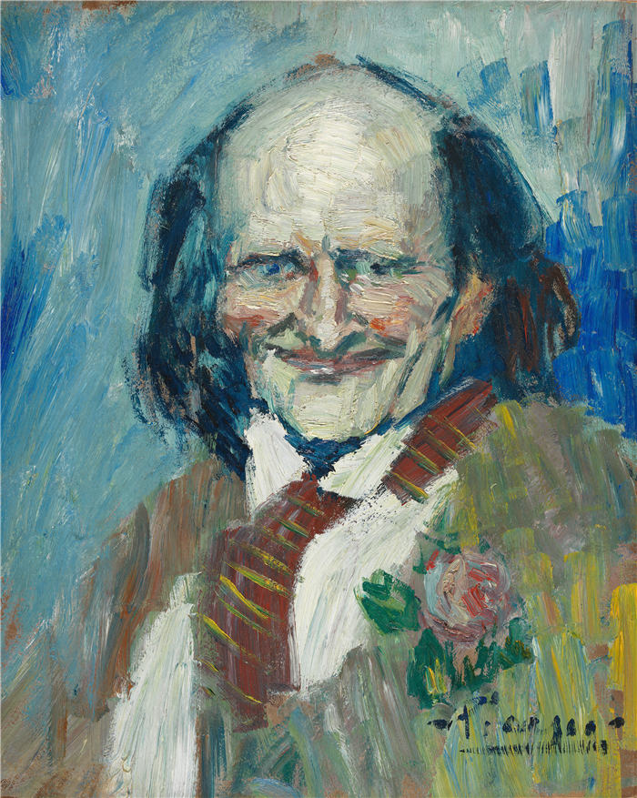 巴勃罗·毕加索(Pablo Picasso)高清作品下载-《比比·拉·普拉的肖像》(054)