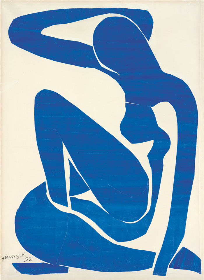 亨利·马蒂斯（Henri Matisse，法国）-蓝色裸体-1