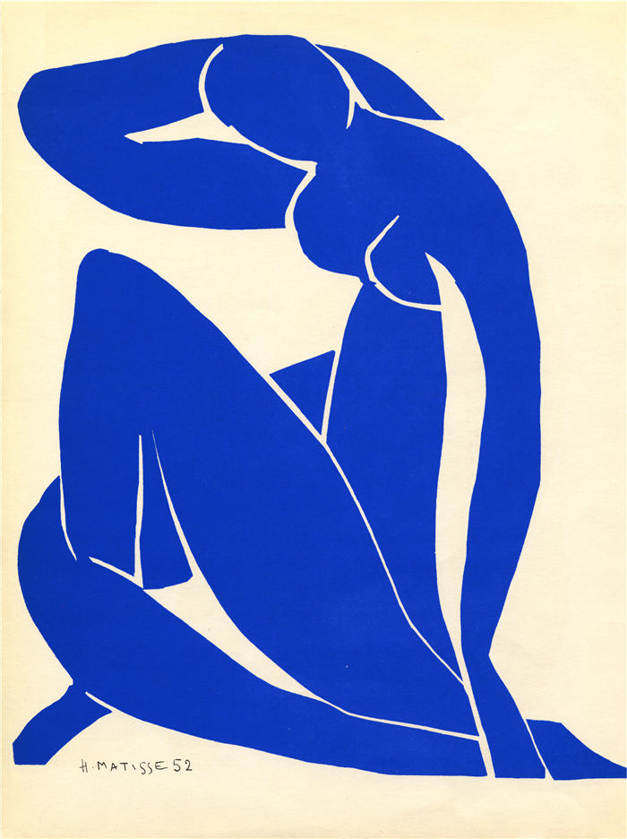 亨利·马蒂斯（Henri Matisse，法国）-蓝色裸体