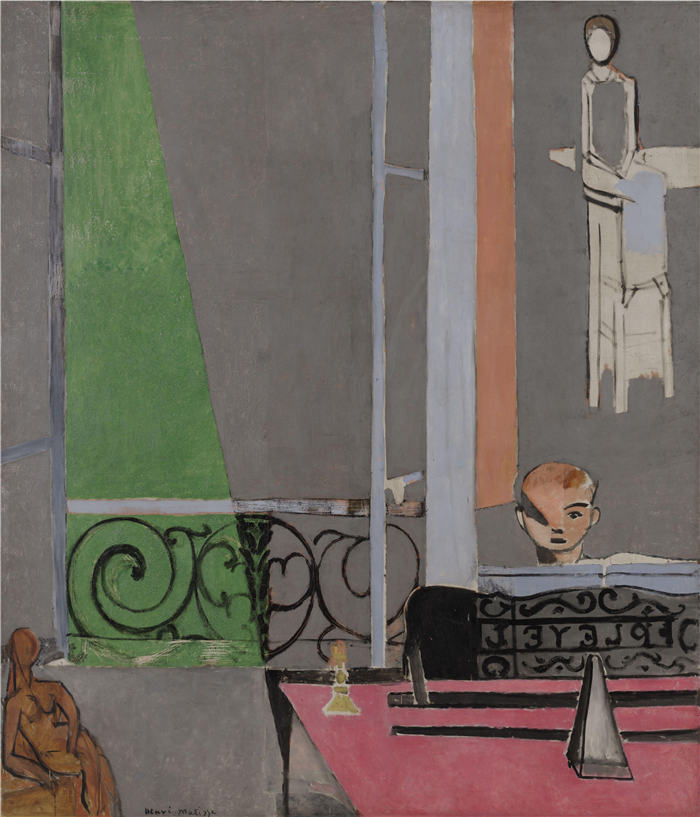 亨利·马蒂斯（Henri Matisse，法国）-钢琴课 Piano Lesson