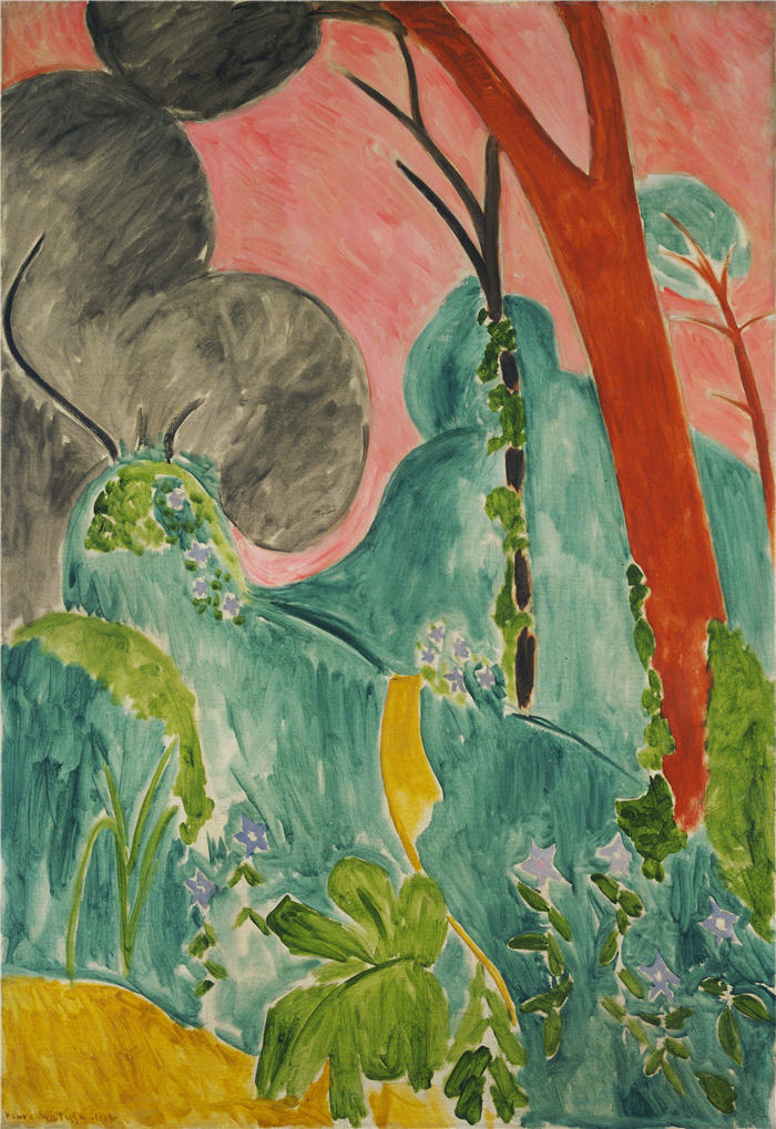 亨利·马蒂斯（Henri Matisse，法国）-摩洛哥的花园