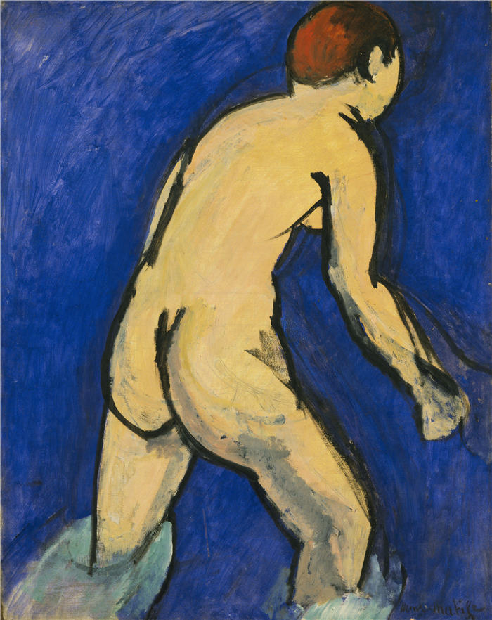 亨利·马蒂斯（Henri Matisse，法国）-沐浴者 Bather