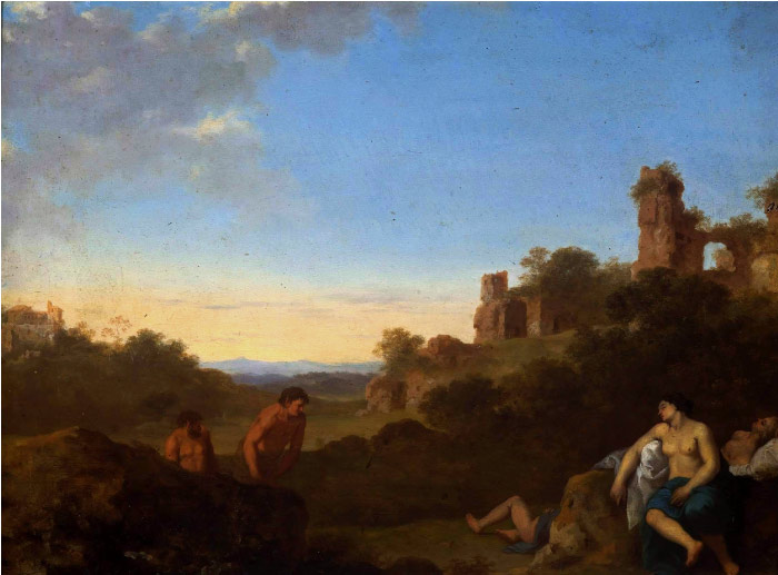科尼利厄斯·范·波伦堡（Cornelius van Poelenburgh，荷兰）：仙女和色狼的风景