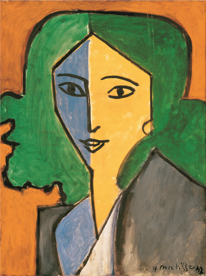 亨利·马蒂斯（Henri Matisse，法国）-莉迪亚·德列托斯卡娅的肖像