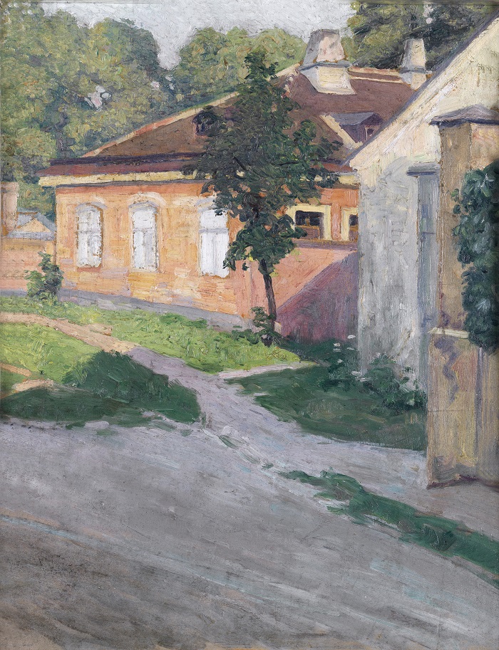 埃贡·席勒（ Egon Schiele）高清作品-埃贡·席勒故居，Hütteldorf，1907年
