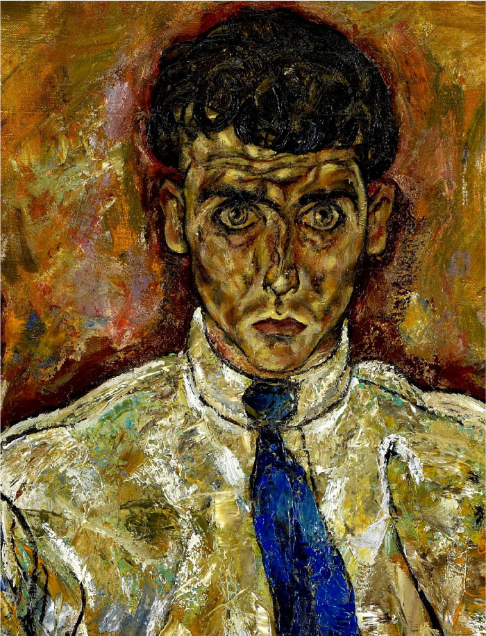 埃贡·席勒（ Egon Schiele）高清作品-Albert Paris von Gütersloh的肖像