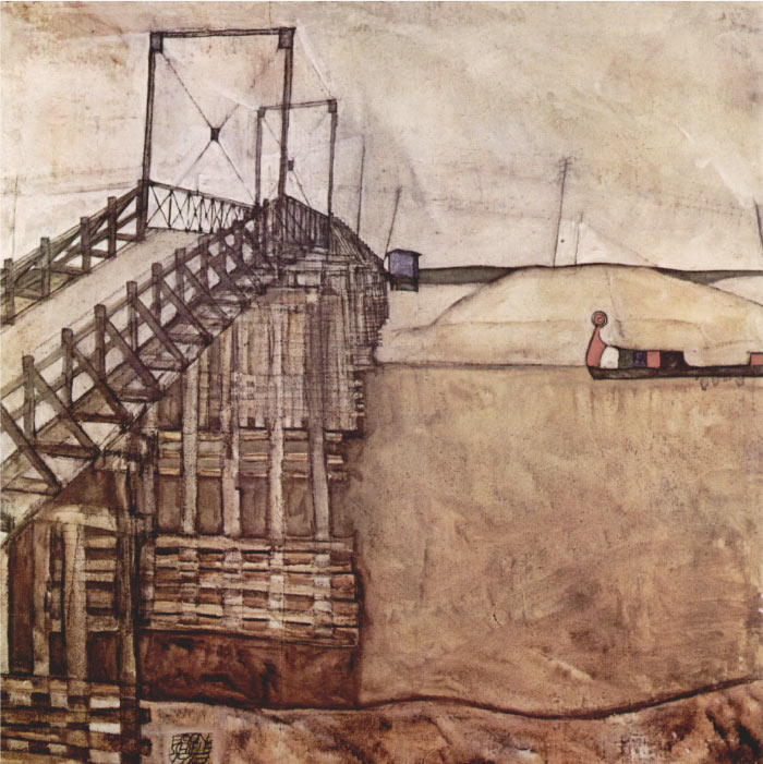 埃贡·席勒（ Egon Schiele）高清作品-大桥