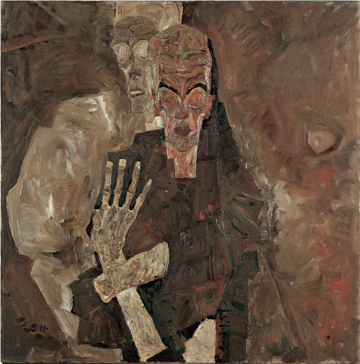 埃贡·席勒（ Egon Schiele）高清作品-死神与男人