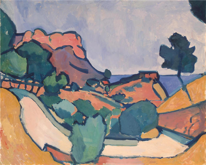 安德烈·德朗（André Derain）高清作品-《1907年，山中之路》