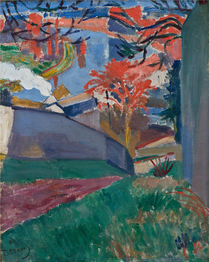 安德烈·德朗（André Derain）高清作品-《布吉瓦尔，1904年》