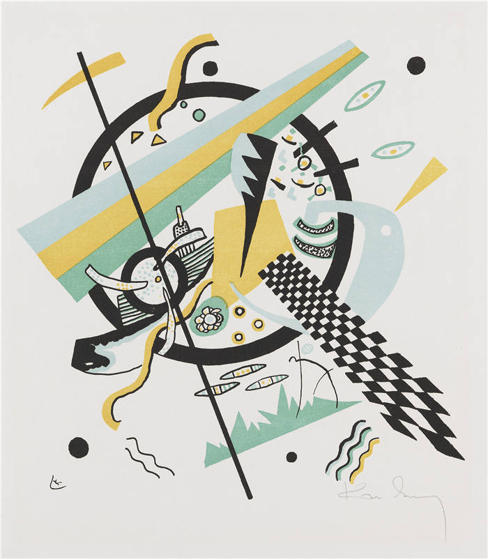 瓦西里·康定斯基（Wassily Kandinsky）高清作品-小世界iv 1922