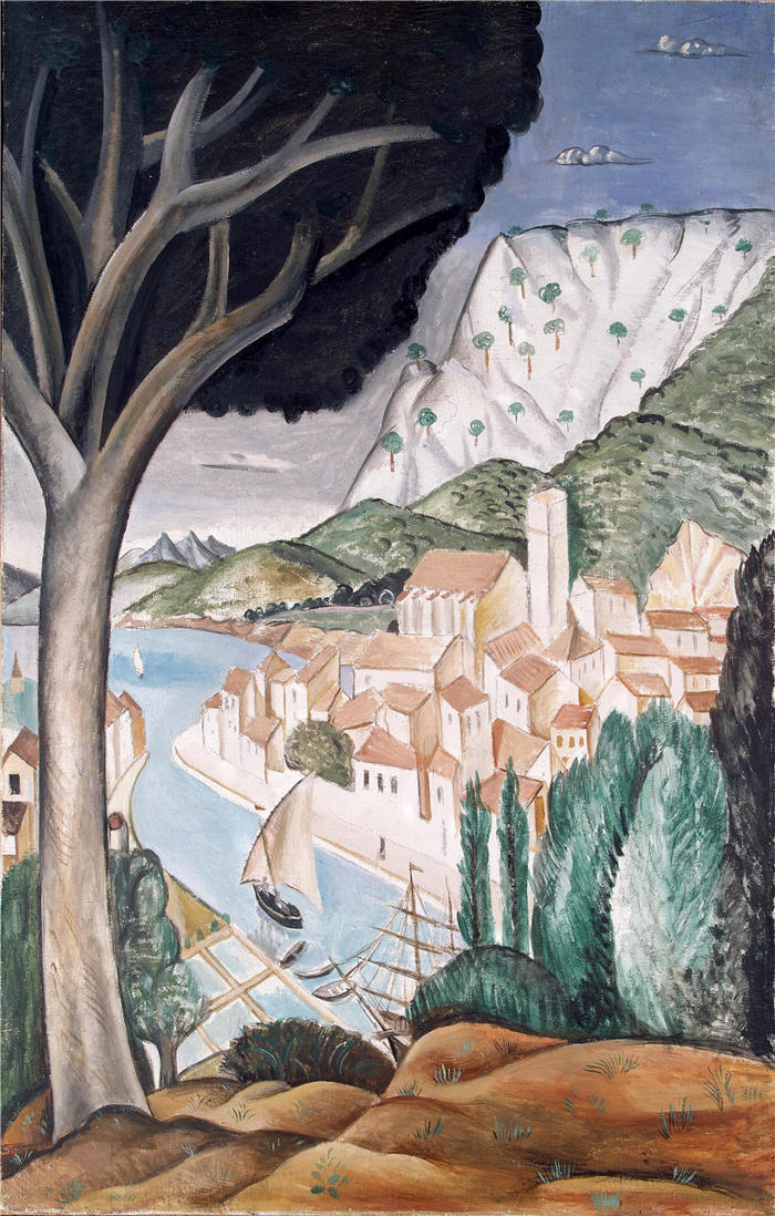 安德烈·德朗（André Derain）高清作品-《1913年，普罗旺斯的哈布尔》