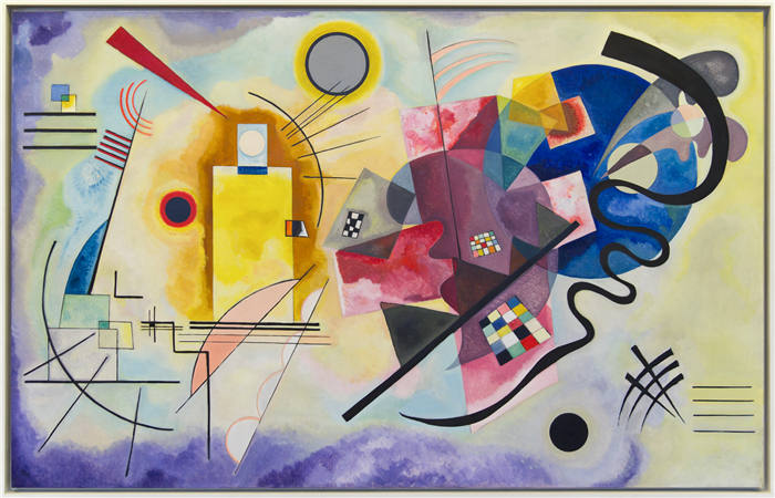 瓦西里·康定斯基（Wassily Kandinsky）高清作品--黄色、红色、蓝色