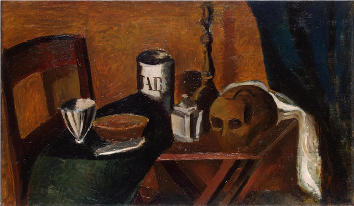 安德烈·德朗（André Derain）高清作品-《1912年，带着骷髅度过余生》
