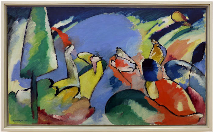 瓦西里·康定斯基(Wassily Kandinsky)高清作品-即兴创作XIV,1910年