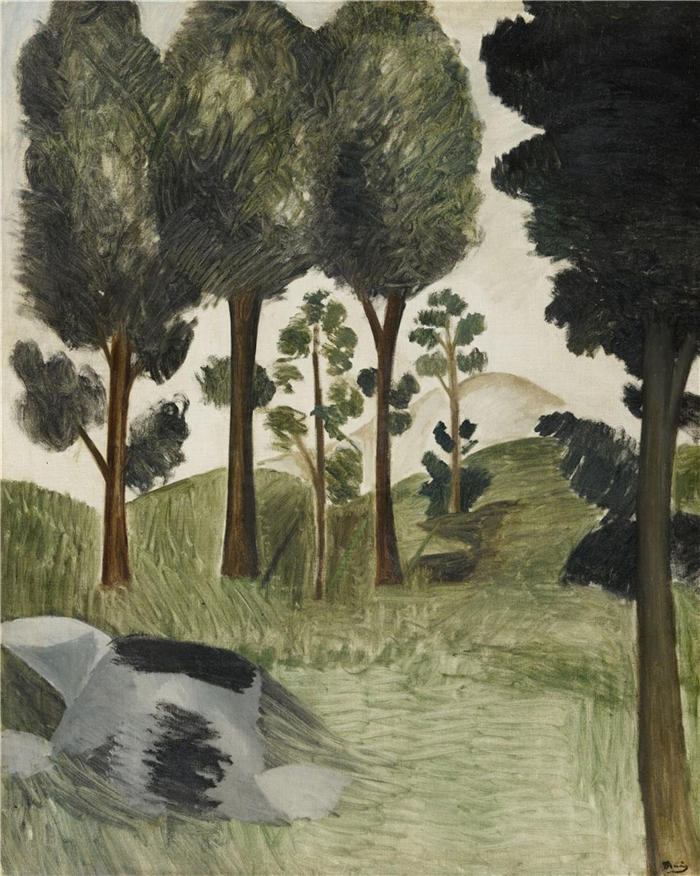 安德烈·德朗（André Derain）高清作品-《1908年，大树》