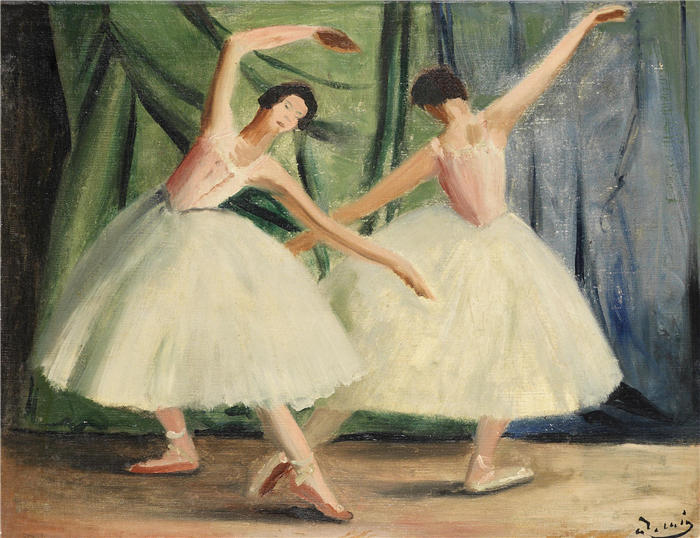 安德烈·德朗（André Derain）高清作品-《1926年，两个舞者》