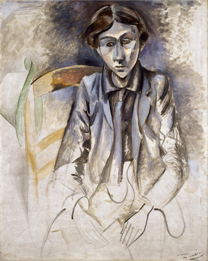 安德烈·德朗（André Derain）高清作品-《一个年轻人的肖像》