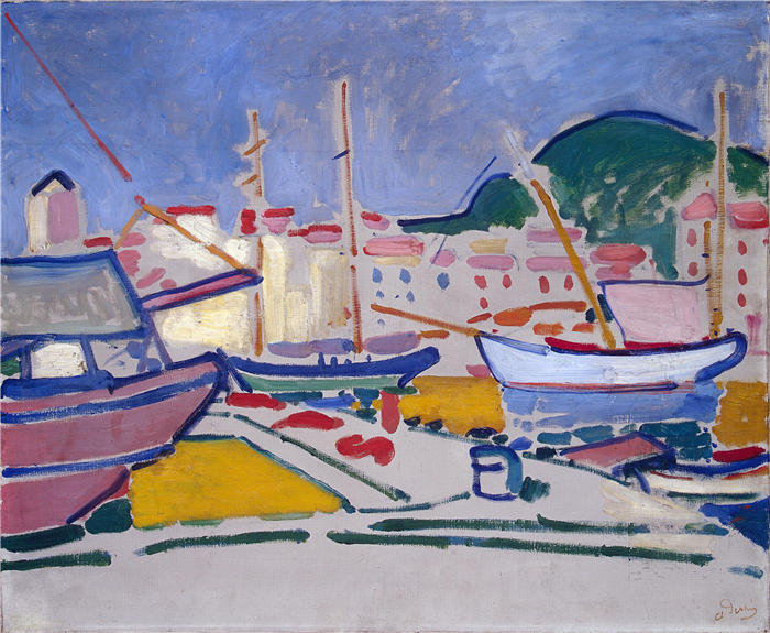 安德烈·德朗（André Derain）高清作品-《码头，1905年》