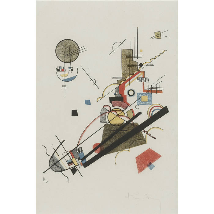 瓦西里·康定斯基（Wassily Kandinsky）高清作品-弗罗利歇尔·奥格施泰格（第177条规则）