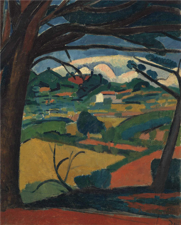 安德烈·德朗（André Derain）高清作品-《1908年普罗旺斯》