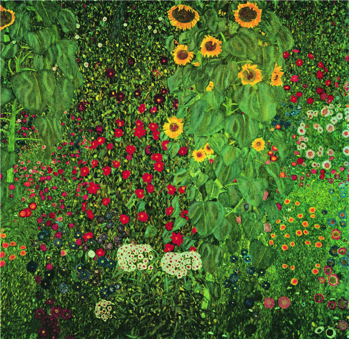 古斯塔夫·克里姆特（Gustav Klimt）-向日葵 油画 52x51-1