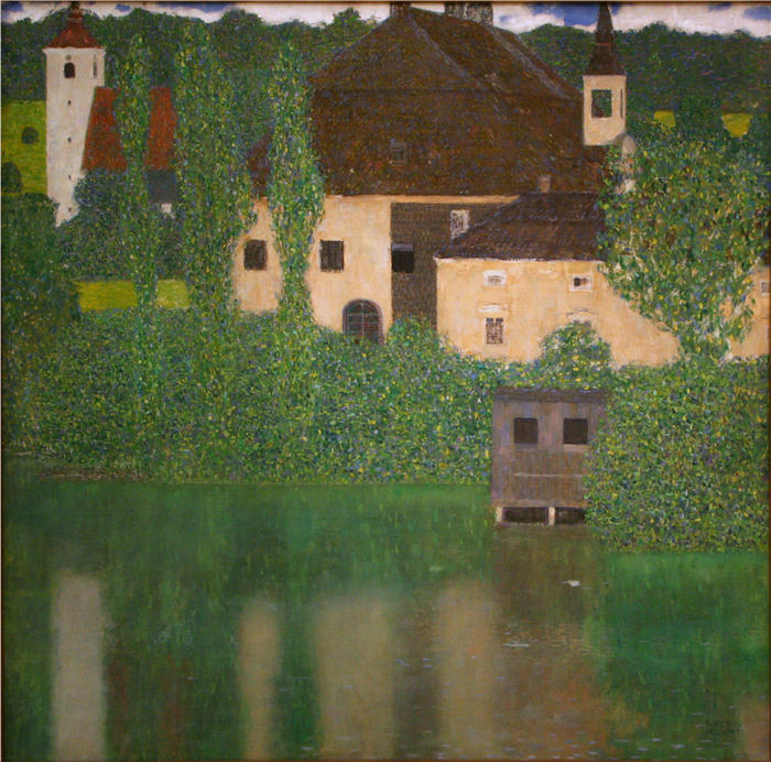 古斯塔夫·克里姆特（Gustav Klimt）-带船的城堡