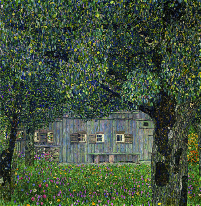 古斯塔夫·克里姆特（Gustav Klimt）- 奥地利人的农舍 油画 100x102