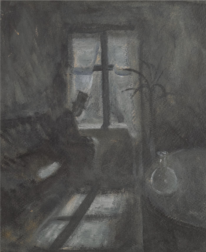 爱德华·蒙克（Edvard Munch）高清作品 - 《圣克劳德之夜》，1892年
