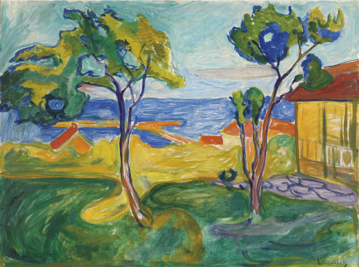爱德华·蒙克（Edvard Munch）高清作品 - 来自阿斯加德斯特兰德，1904年