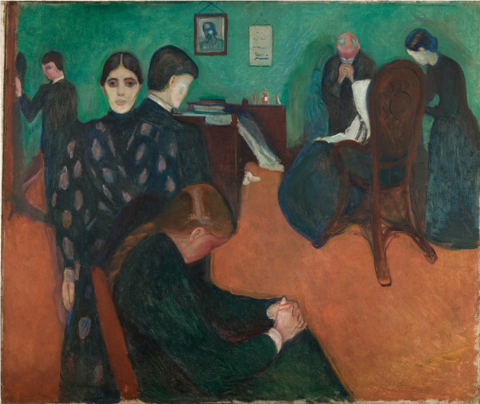 爱德华·蒙克（Edvard Munch）高清作品 - 西西里岛之死，1893年