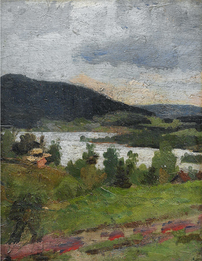 爱德华·蒙克（Edvard Munch）高清作品 - 景观中的人