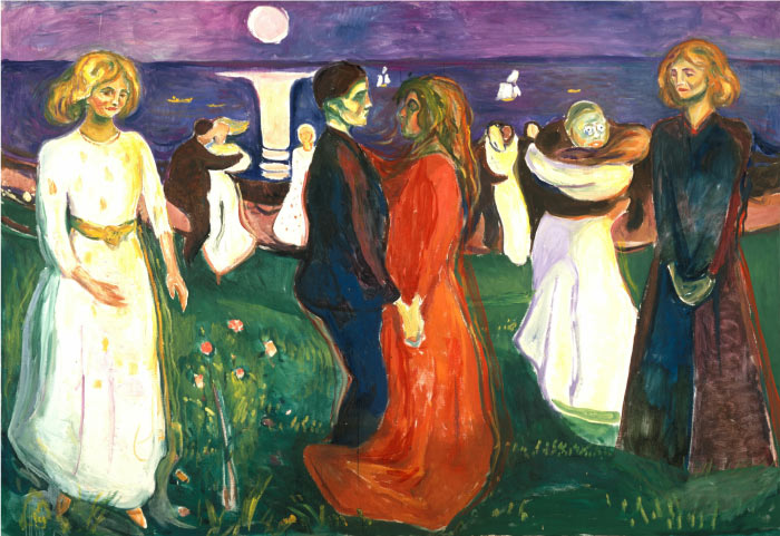 爱德华·蒙克（Edvard Munch）高清作品 - 生命之舞 The Dance of Life, 1925年