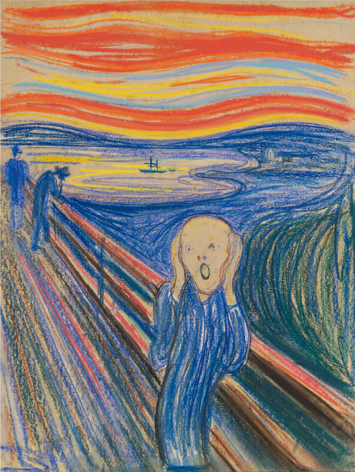 爱德华·蒙克（Edvard Munch）高清作品 - 呐喊 (1895)-1
