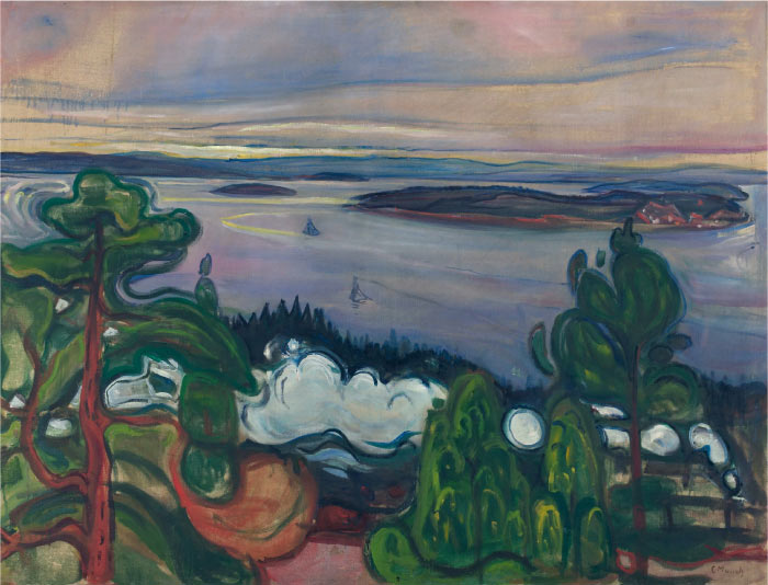 爱德华·蒙克（Edvard Munch）高清作品 - 火车烟雾，1900