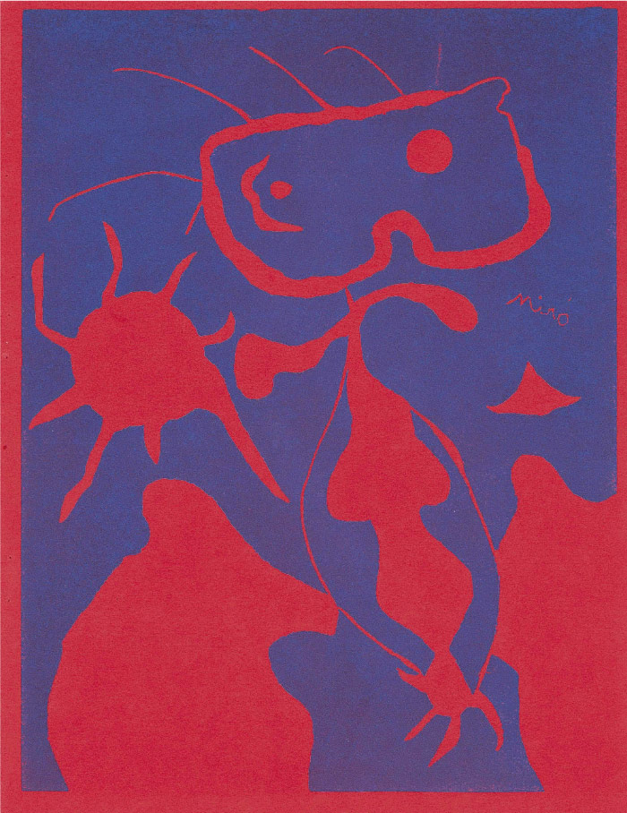 胡安·米罗(Joan Miró)高清作品 《EIGHT PLATES, FROM XXE SIÈCLE NO. 4, CHRISTMAS, 1938》(012)