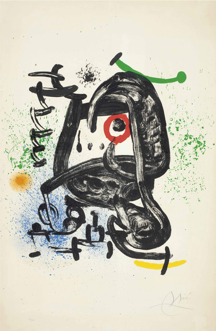 胡安·米罗（Joan Miró）高清作品 《L'OEIL DE FALCON​》（045）