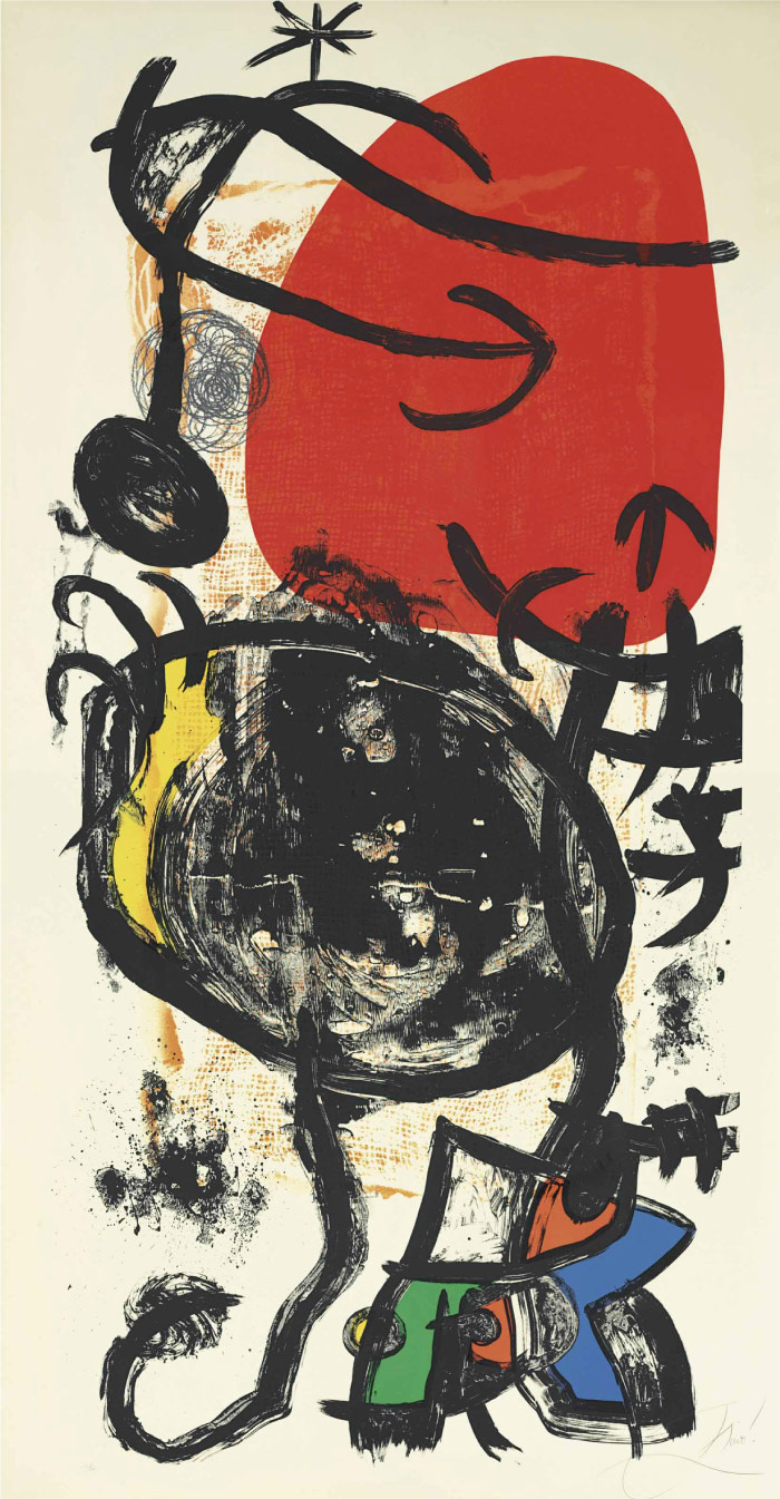 胡安·米罗（Joan Miró）高清作品 《L'HALTEROPHILE》（043）