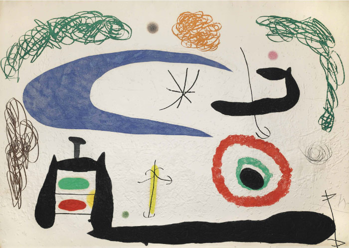 胡安·米罗（Joan Miró）高清作品 《DORMIR SOUS LA LUNE》（011）