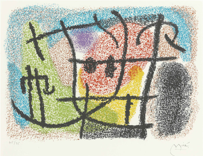 胡安·米罗（Joan Miró）高清作品 《CARTONES ONE PRINT》（008）