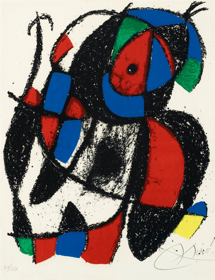 胡安·米罗（Joan Miró）高清作品 《Joan Miró. Samlade litografier II, 1953-1963》（108）